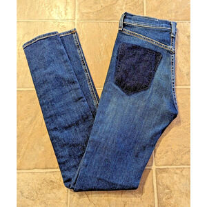 Rag & Bone sz 24 High Rise Skinny Jeans eddy wash stretchy V1